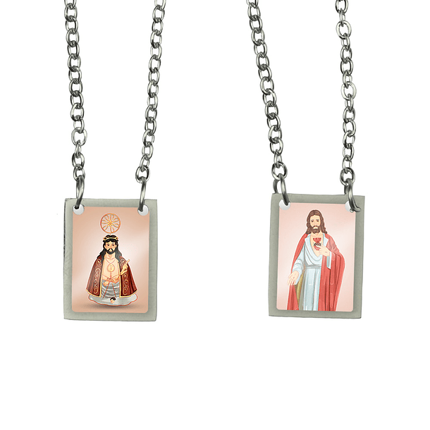Escapulario de acero del Santo Cristo 