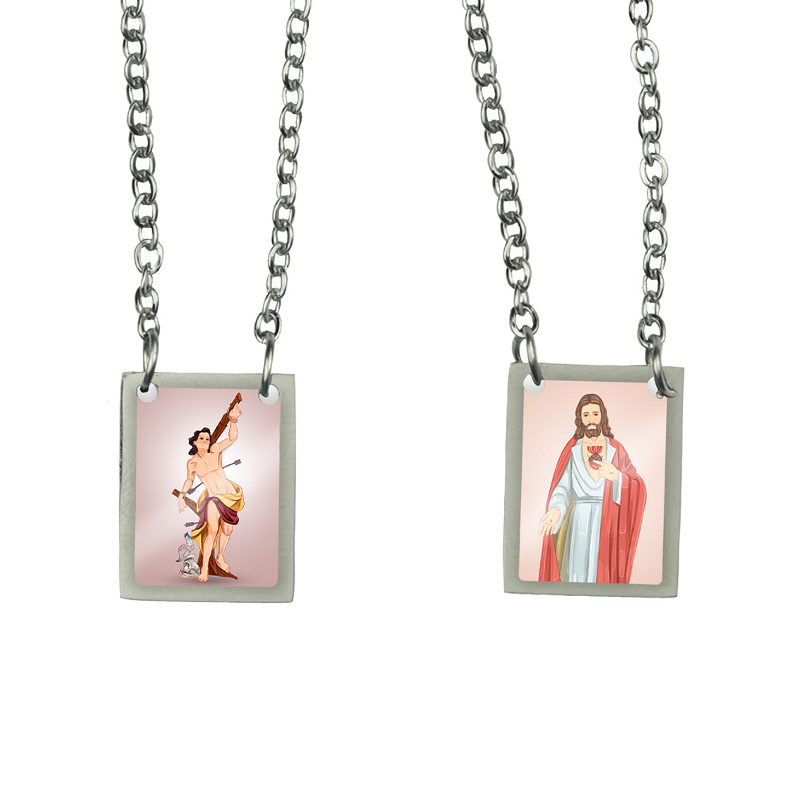 Scapolare in acciaio di San Sebastiano 1