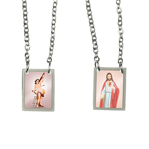 Saint Sebastian Stainless Steel Scapular