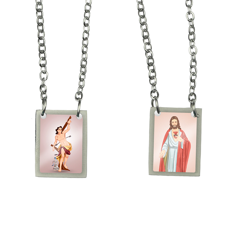 Scapolare in acciaio di San Sebastiano 1