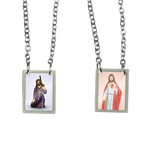 Escapulario de acero de Nuestro Señor de los Afligidos