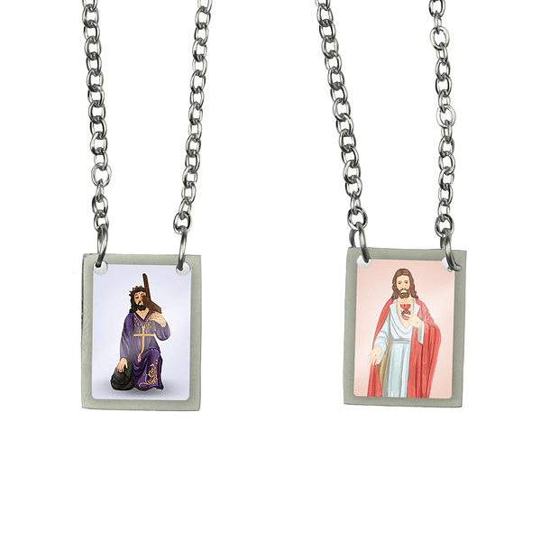 Our Lord of the Aflicted Stainless Steel Scapular 1