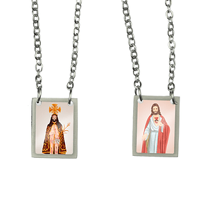 Scapolare in acciaio del Signore Buon Gesù