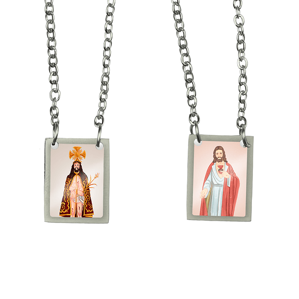 Scapulaire en acier du Seigneur Bon Jésus 1