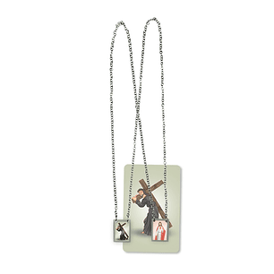 Our Lord of the Steps Stainless Steel Scapular