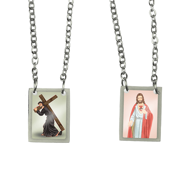 Our Lord of the Steps Stainless Steel Scapular 1