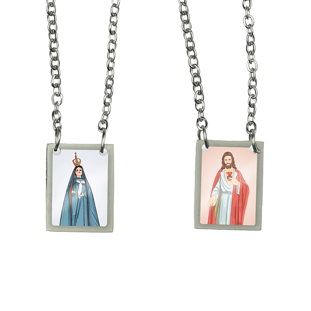 Escapulário de aço de Nossa Senhora da Alagoa 1