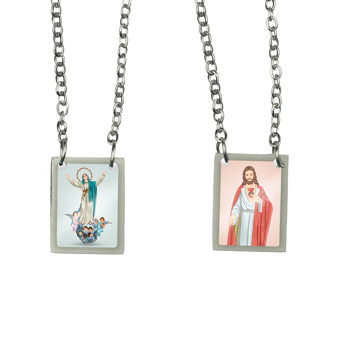 Scapolare in acciaio di Nostra Signora dell'Assunzione 1