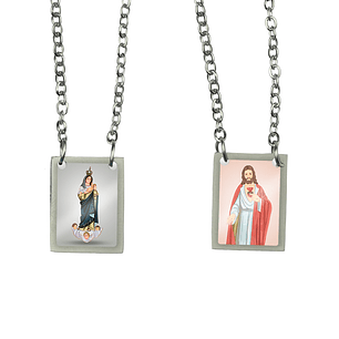 Scapolare in acciaio di Nostra Signora della Buona Ora