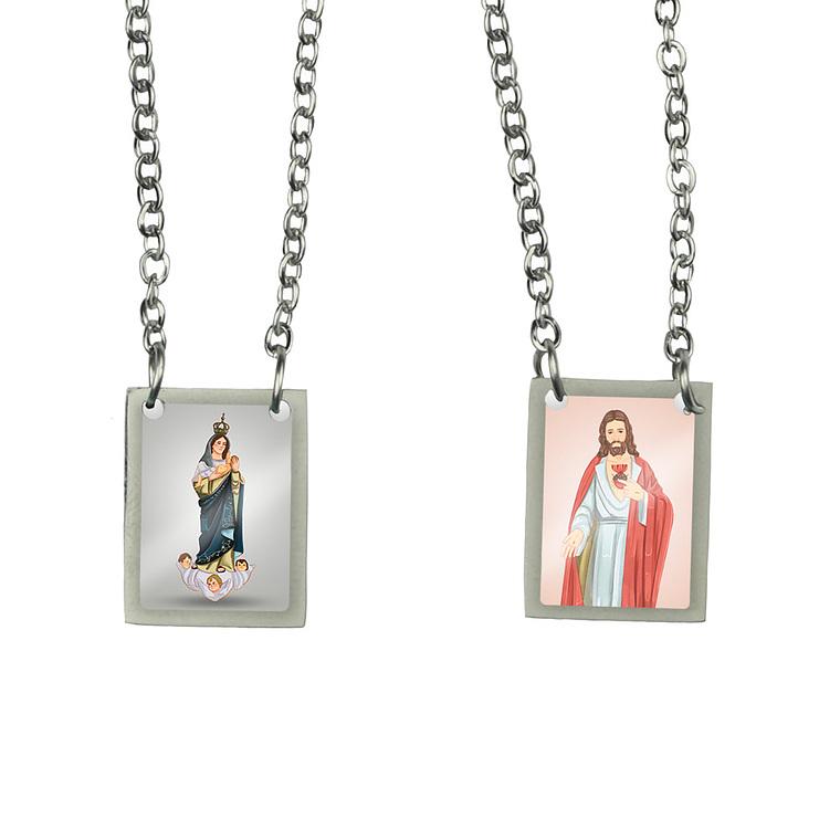 Escapulário de aço de Nossa Senhora da Boa Hora 1