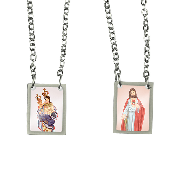 Our Lady of Cape Espichel Stainless Steel Scapular 1