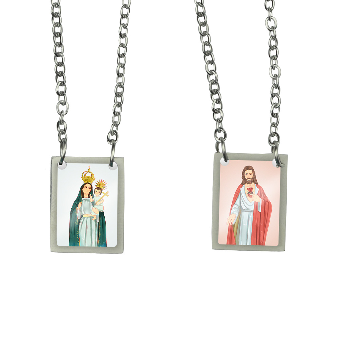 Scapolare in acciaio di Nostra Signora della Candelora 1