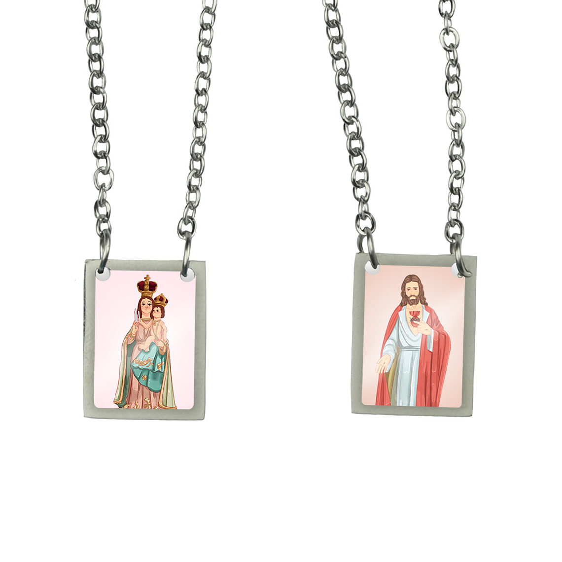 Escapulário de aço de Nossa Senhora das Candeias 1