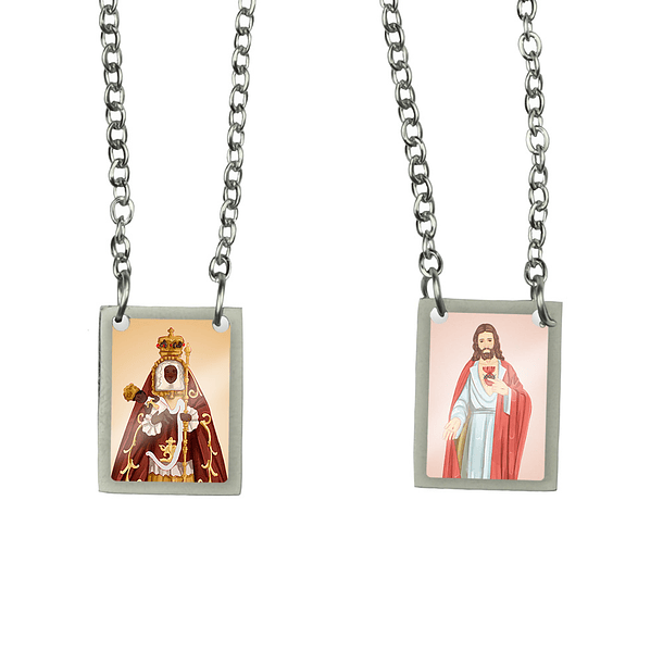 Our Lady of Candelaria Stainless Steel Scapular 1