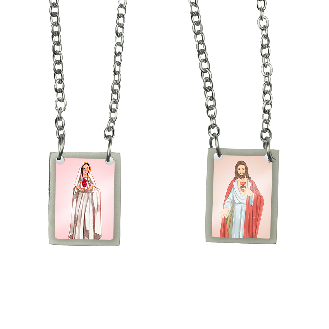 Escapulario de acero de Nuestra Señora del Corazón 1