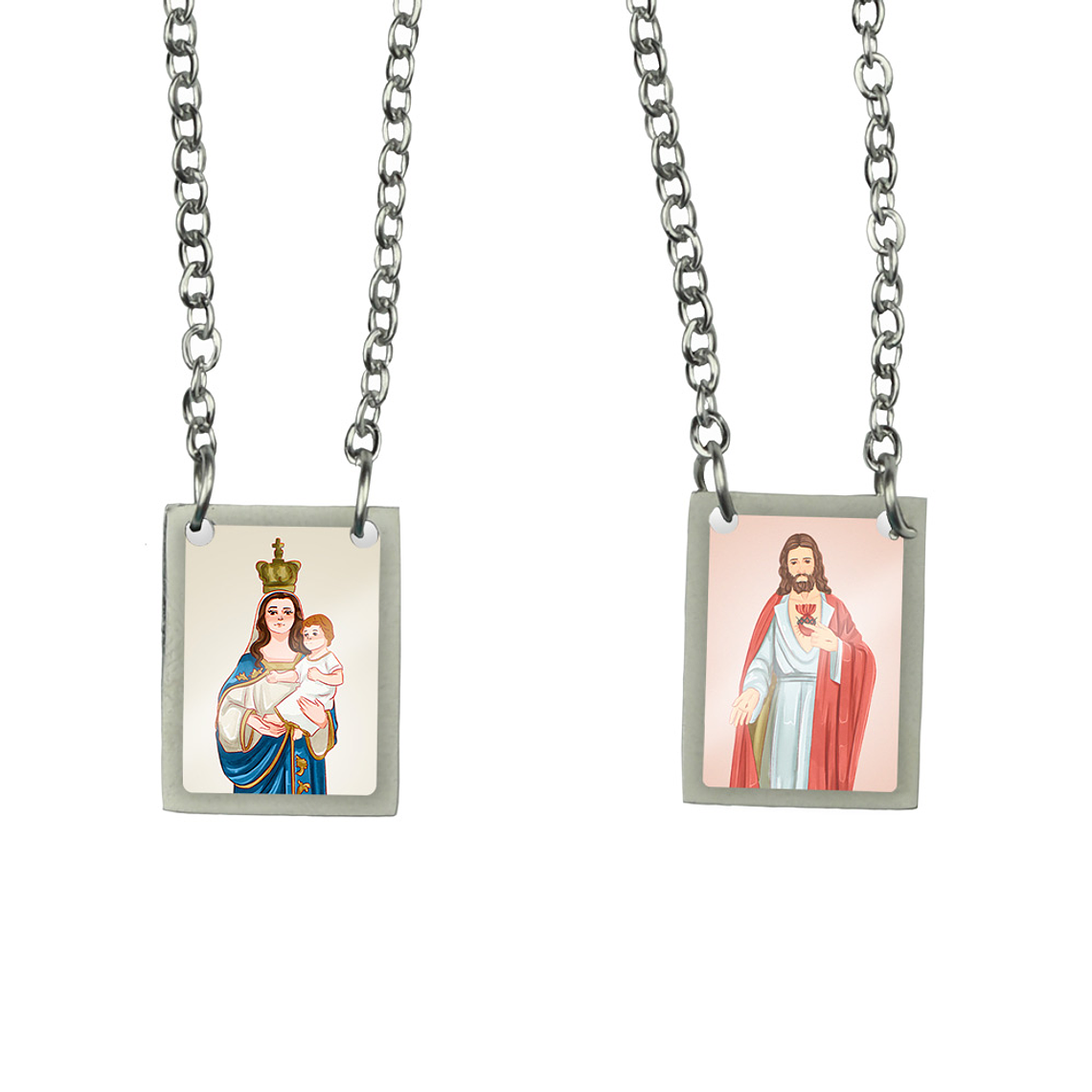 Our Lady of Exile Stainless Steel Scapular 1