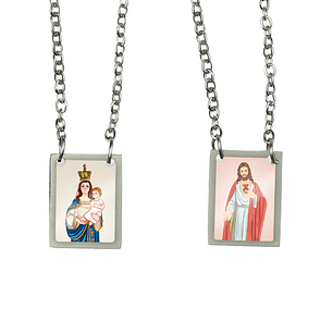 Escapulário de aço de Nossa Senhora do Desterro