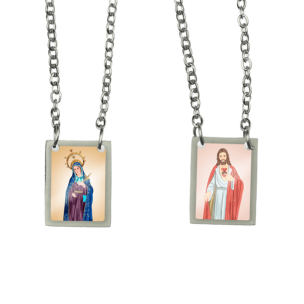 Our Lady of Sorrows Stainless Steel Scapular 1