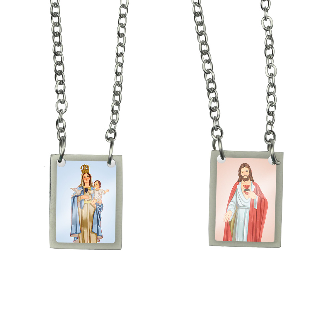 Escapulário de aço de Nossa Senhora da Esperança 1