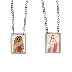Our Lady of Guadalupe Stainless Steel Scapular