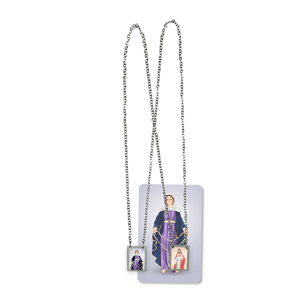 Our Lady of Tears Stainless Steel Scapular 2