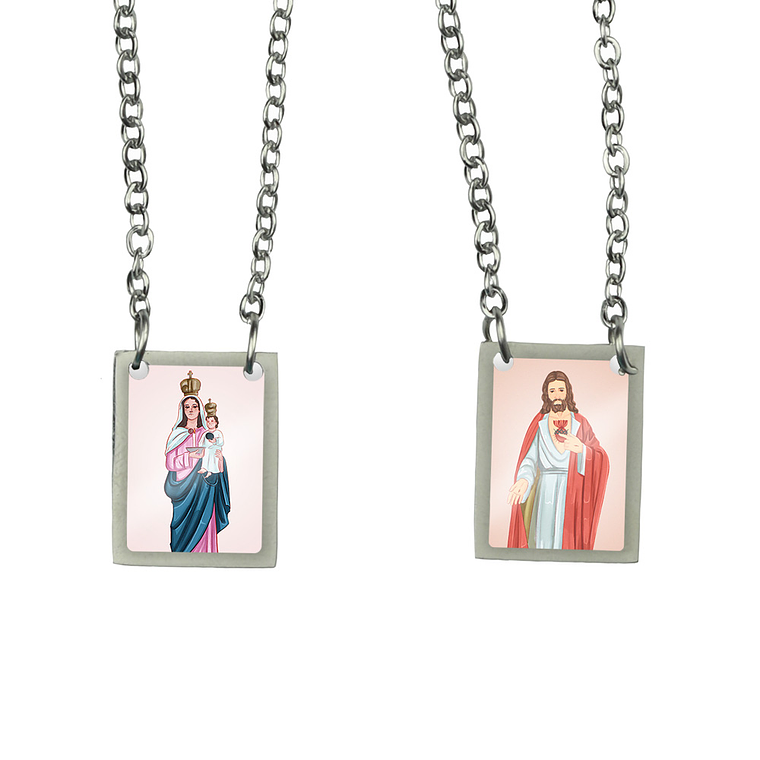 Escapulário de aço de Nossa Senhora da Luz 1