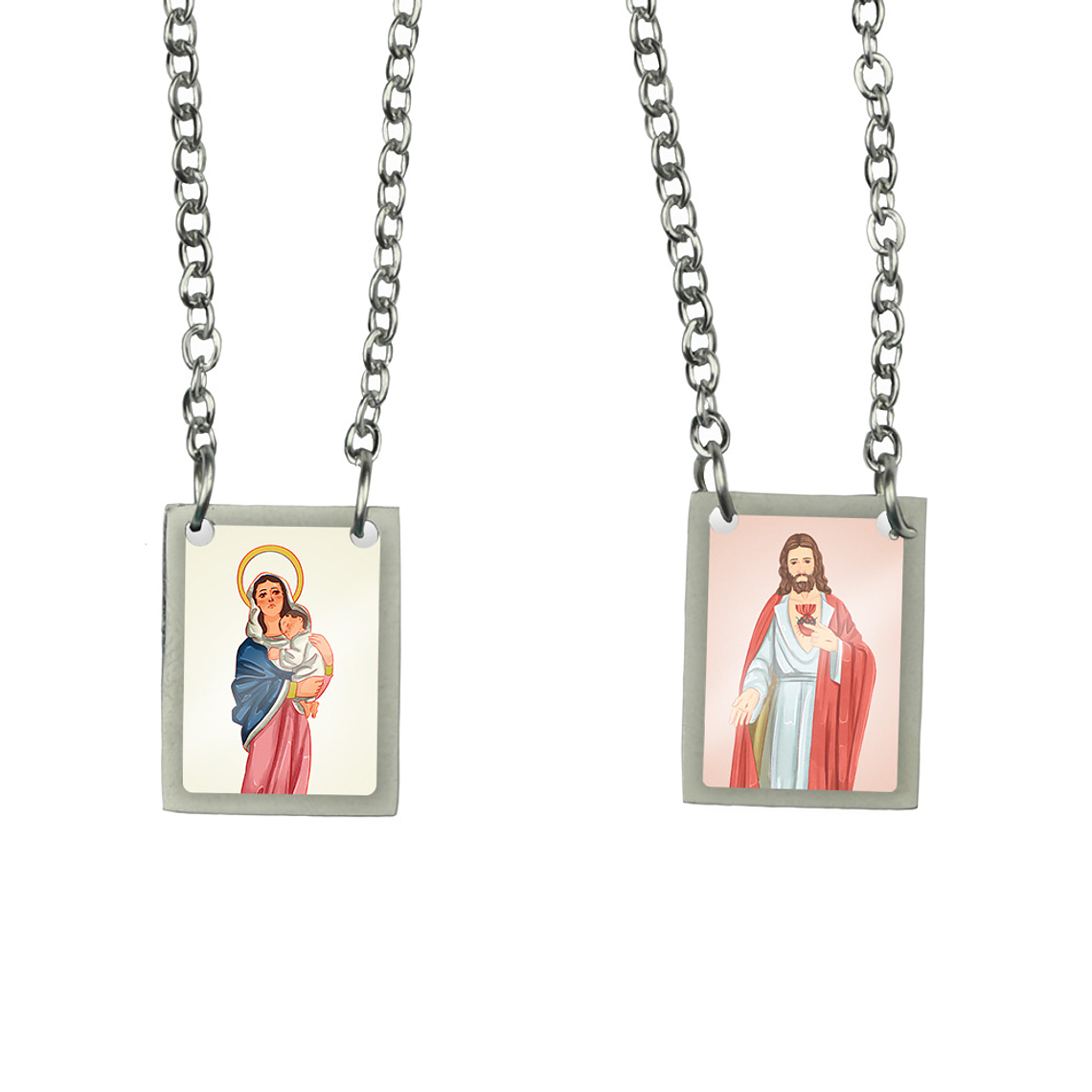 Scapulaire en acier de Notre-Dame Mère de Dieu 1