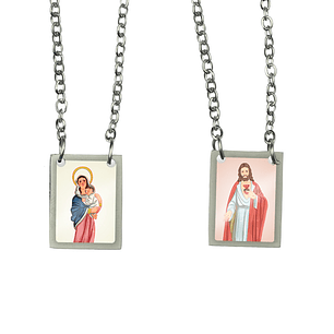 Escapulário de aço de Nossa Senhora Mãe de Deus