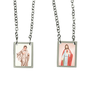 Escapulário de aço de Nossa Senhora de Medjugorje