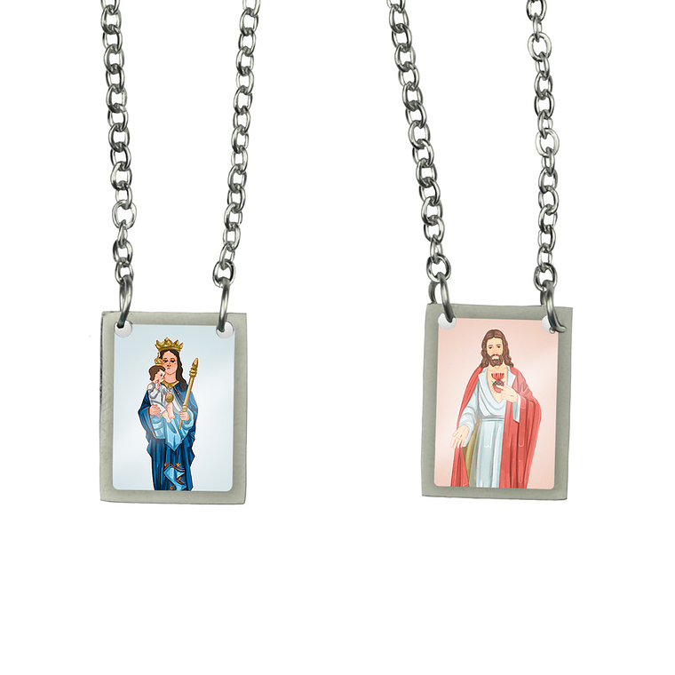 Escapulário de aço de Nossa Senhora dos Milagres 1