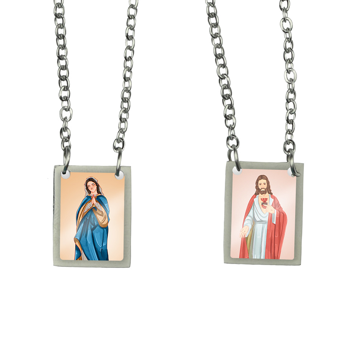 Escapulário de aço de Nossa Senhora da Natividade 1