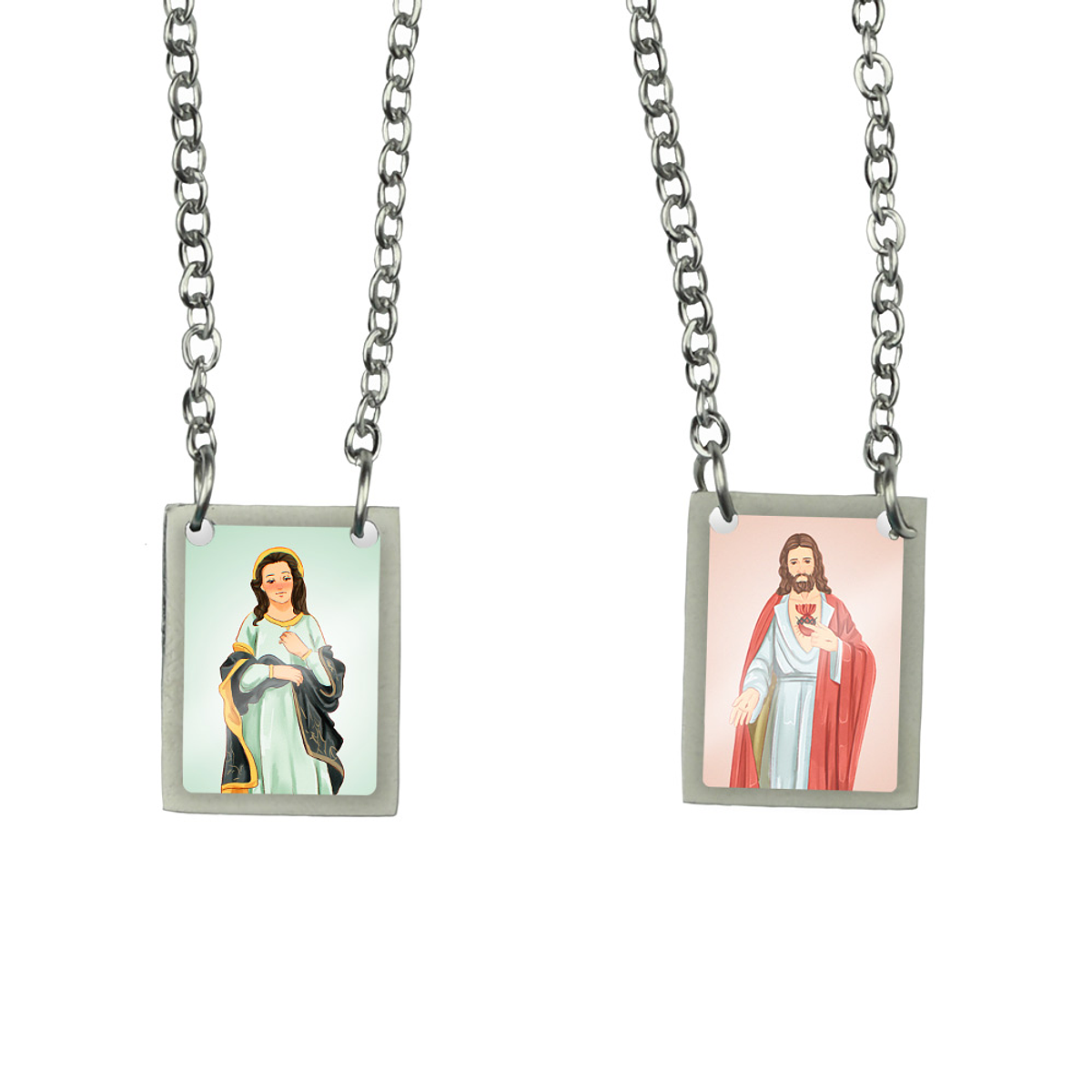 Escapulario de acero de Nuestra Señora del Ó