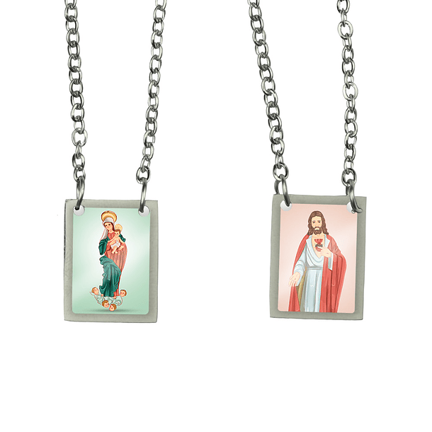 Our Lady of Good Delivery Stainless Steel Scapular 1