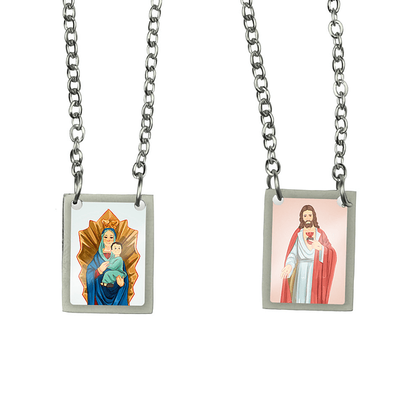 Our Lady of Perpetual Help Stainless Steel Scapular 1