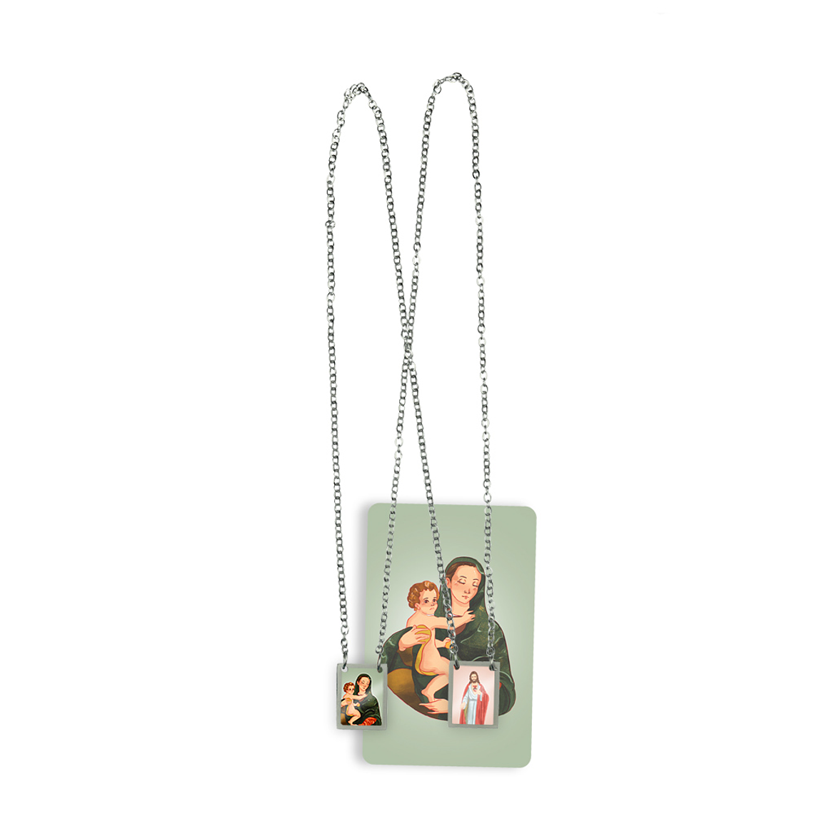 Our Lady of Purity Stainless Steel Scapular 2