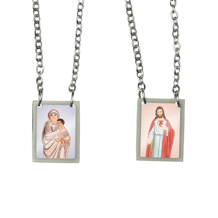 Scapolare in acciaio di Madre Teresa di Calcutta 1