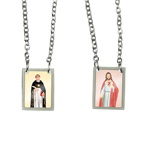 Saint Thomas Aquinas Stainless Steel Scapular