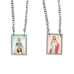 Saint Veronica Stainless Steel Scapular