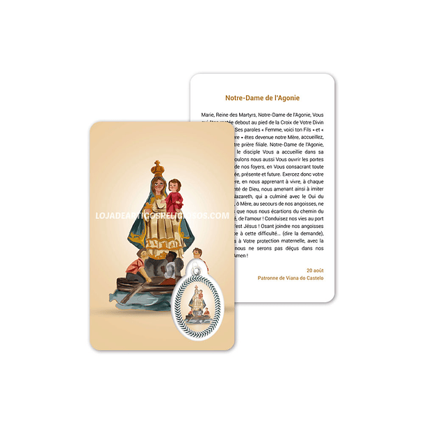 Carta con la preghiera di Madonna dell'Agonia 5