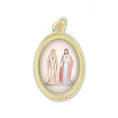 Médaille du Sacré-Cœur de Marie et Jésus