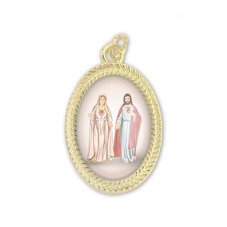Medal of the Sacred Heart of Mary and Jesus 1