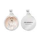 Cadena y medalla de San Bernardo en acero 2