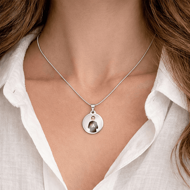 Saint John Bosco chain and medal in stainless steel 4