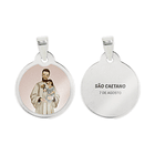 Catenina e medaglia di San Gaetano in acciaio 2