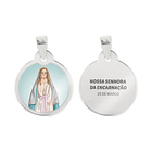Fio e medalha de Nossa Senhora da Encarnação em aço inoxidável 2