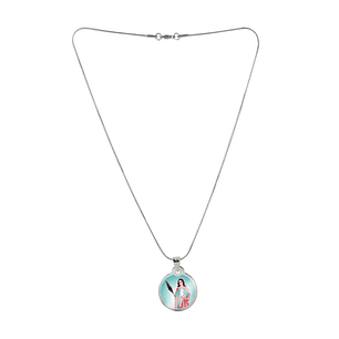 Saint Euphemia necklace and medal in stainless steel