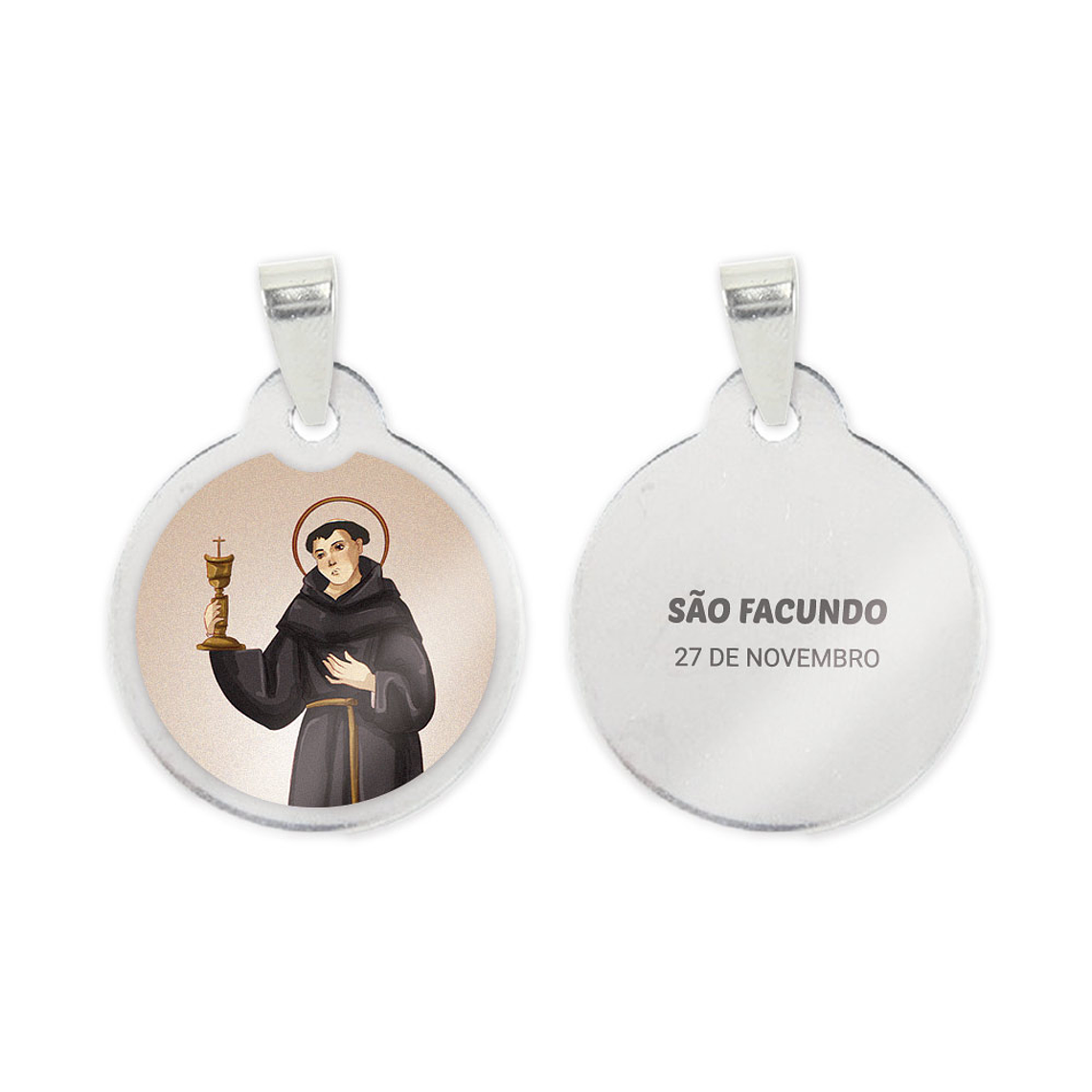Collar y medalla de San Facundo en acero 2