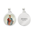 Saint Mark the Evangelist chain and medal in stainless steel 2