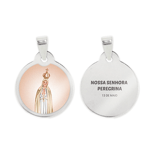 Our Lady Pilgrim necklace and medal in stainless steel