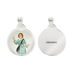 Cadena y medalla de la Beata de Alenquer en acero